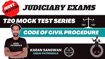 Code of Civil Procedure Mock Test | Punjab ADA Exam | T20 Mock Test Series | Karan Sir
