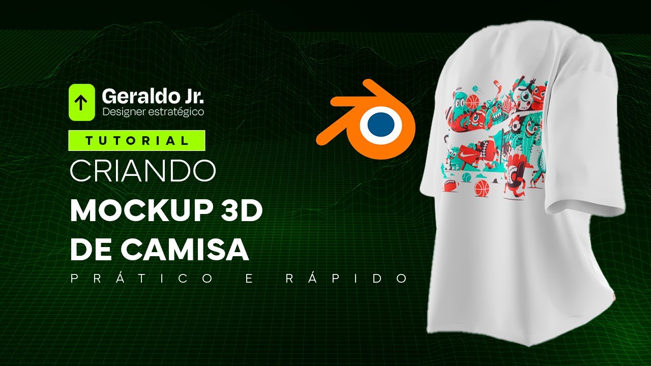 TUTORIAL | COMO FAZER UM MOCKUP 3D DE CAMISA NO BLENDER 3D 