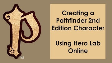 Creating A Character in Hero Lab Online