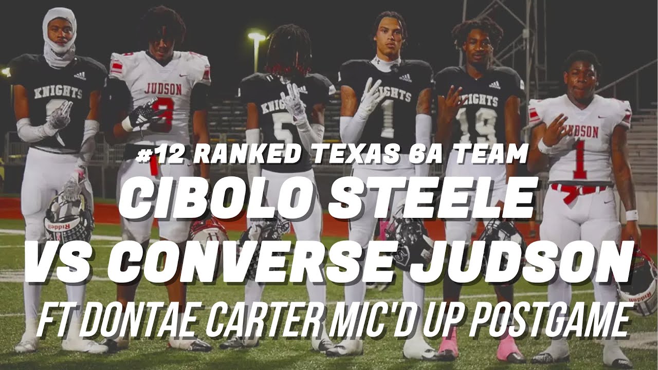 STEELE RUNS OVER JUDSON FT DONTAE CARTER MIC’D UP.