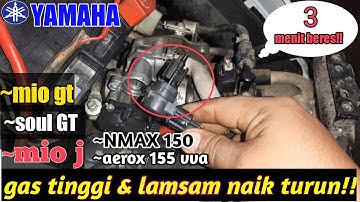 cara hemat biaya atasi motor metik mio j /soul gt langsam naik turun ga stabil!!