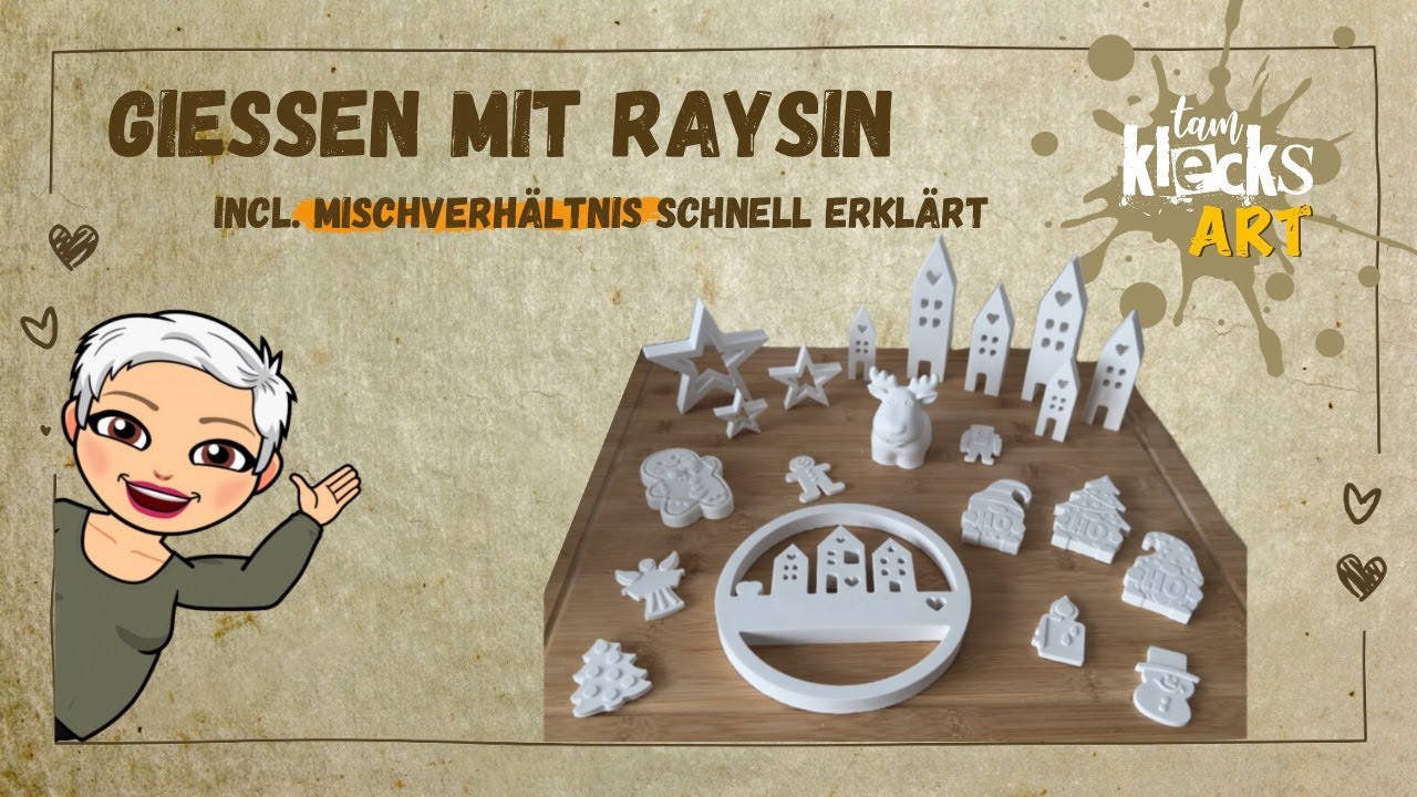 Formen gießen mit Gießpulver Raysin, Berechnung des Mischverhältnisses