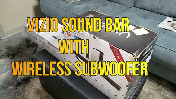 Vizio Sound Bar With Bluetooth And  Wireless Subwoofer