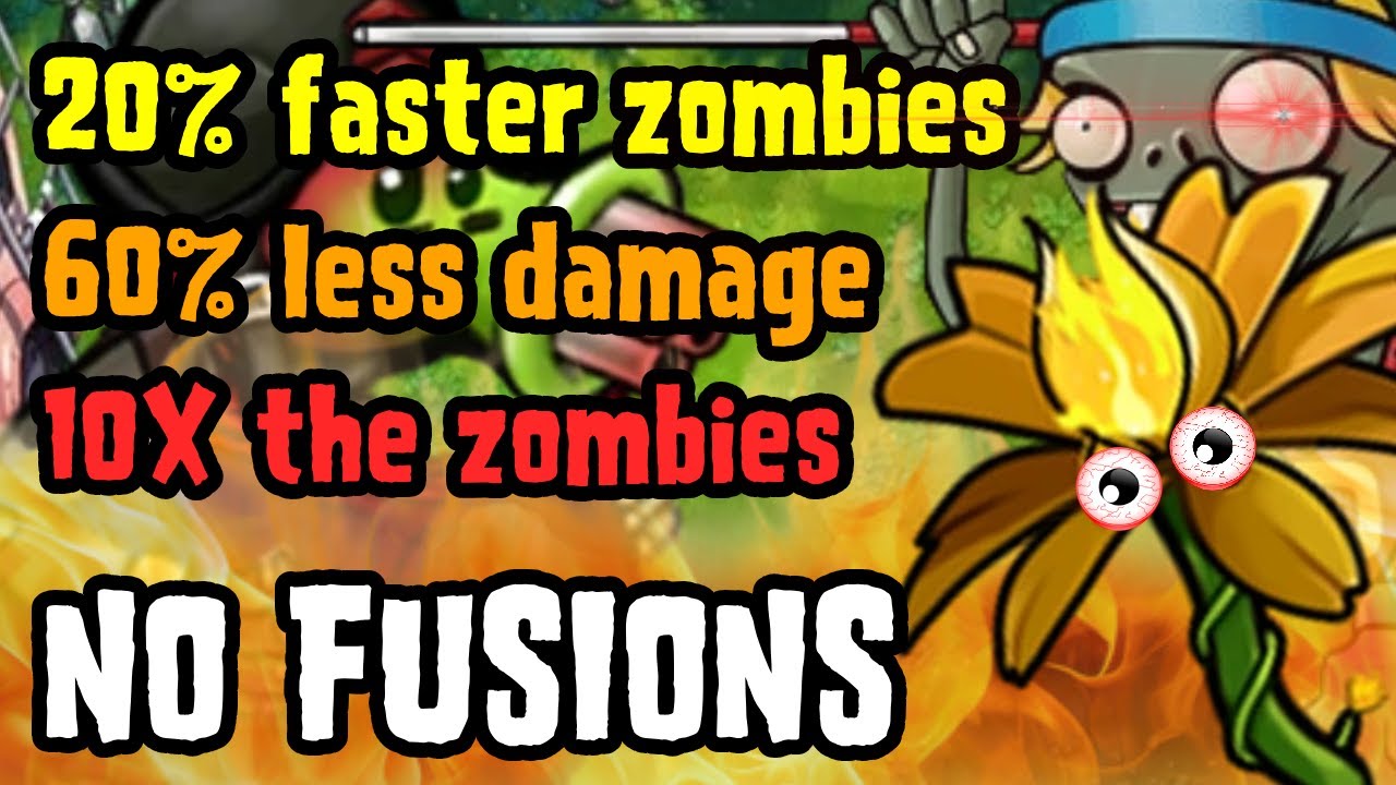PvZ Fusion's HARDEST Challenge: Difficulty 5, No Fusing (Part 1)