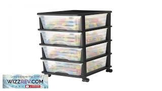 VEVOR Storage Drawers with Wheels 14.2"x11.8"x30.3"