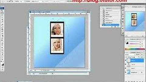 Web 2.0 photo stripe photoshop tutorial