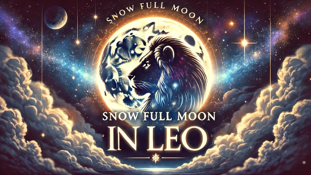 Snow Full Moon in Leo 🌕✨ Step Into Your Power | Meaning, Rituals, Crystals & Journal Prompts