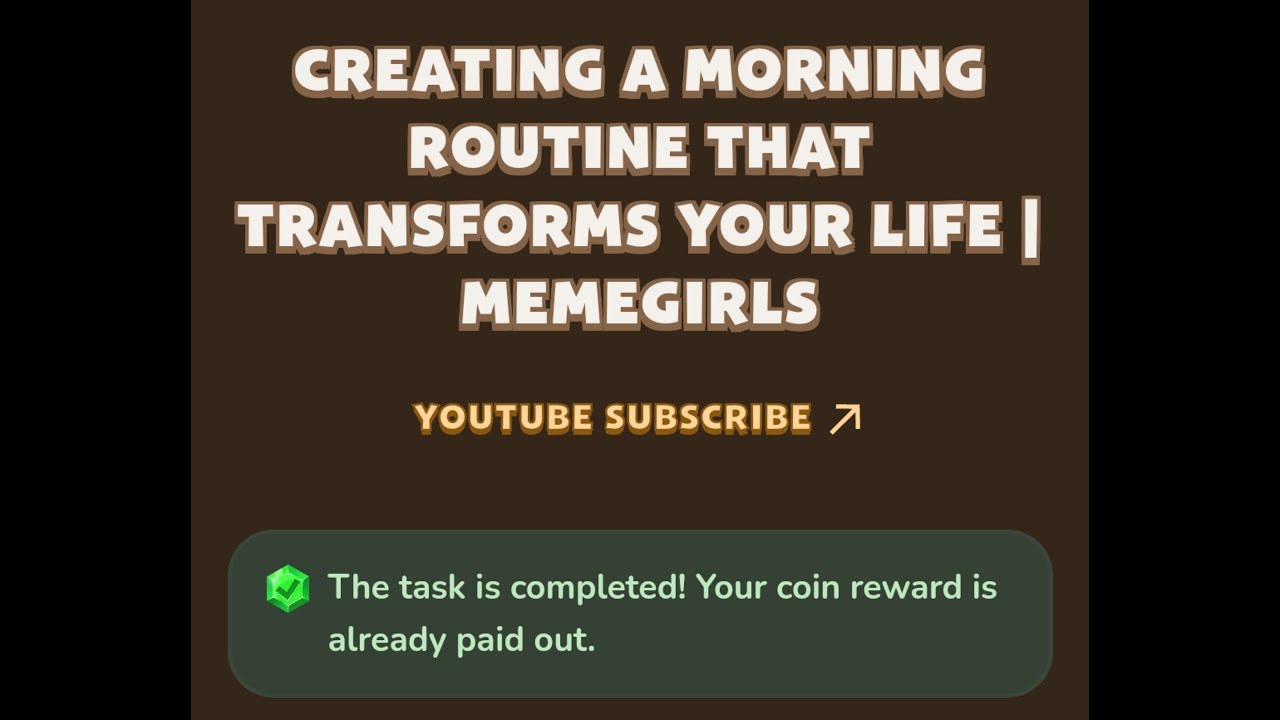 MemeFi New Video Code Today Creating A Morning Routine That memefi-new-video-code-today-creating-a-morning-routine-that