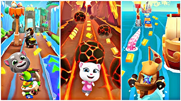 Talking Tom Time Rush - All Hidden Worlds Gameplay [4K 60FPS]