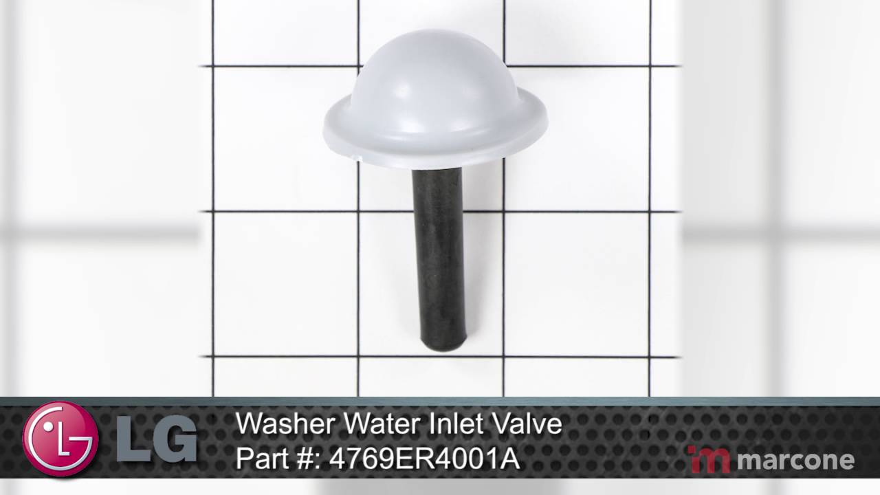 LG Washer Water Inlet Valve Part 4769ER4001A YouTube