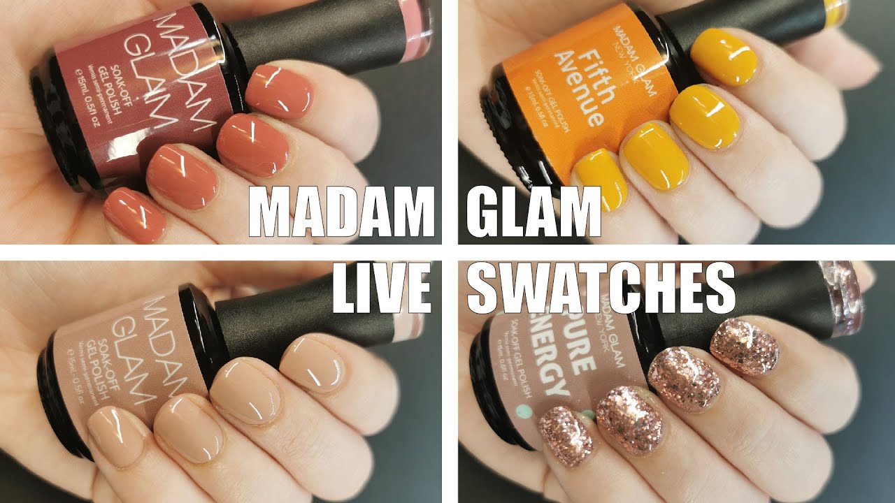 Fall Themed Gel Polish Swatches | Madam Glam