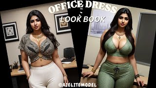 [4K] Ai Art Look Book Models | Ai Plus Size Indian Models #Video #Party #Viral #Partywear #Ai #Aiart