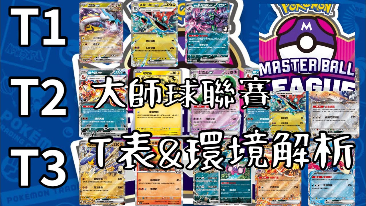 *大師球聯盟賽*T表&環境解析！大賽將至想好如何選牌了嗎？各個牌的優劣勢對局以及單卡注意⚠️[建誌Akashi]
