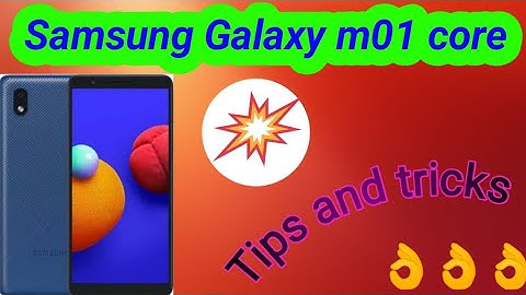 Samsung galaxy M01 core tips and tricks 😱