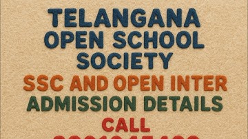 TOSS Admissions 2025–26: SSC & Open Inter | Last-Date Update, OTR, Fees, Eligibility, Study Center