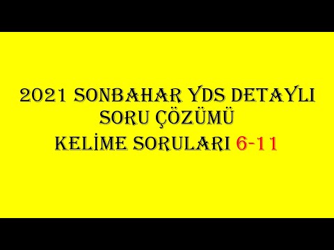 2021 Sonbahar YDS