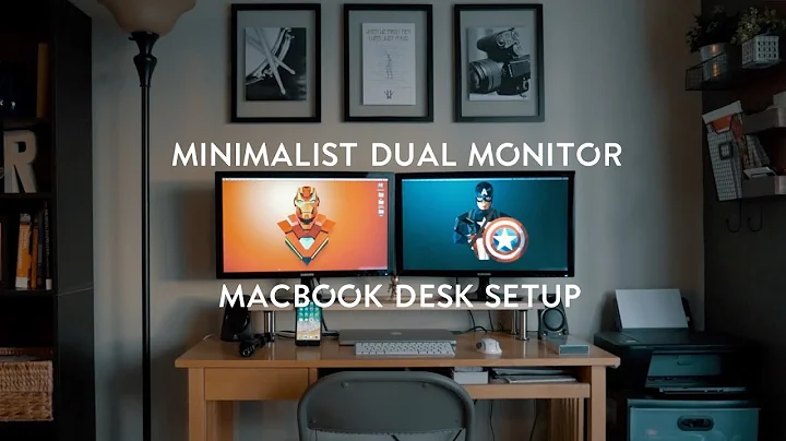 Minimalist Dual Monitor Desk Setup Under $400 |  2015 Macbook 15-inch