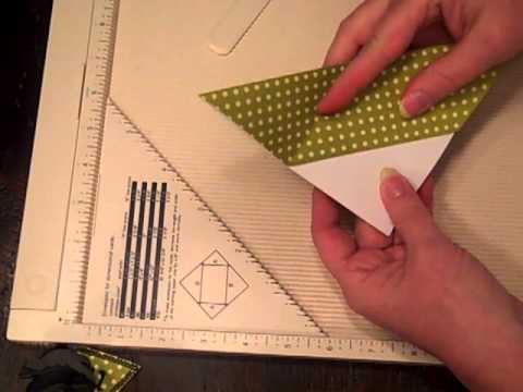 How to make a Corner Bookmark with Scrapbook paper 