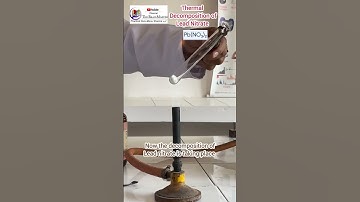 Thermal decomposition of Lead Nitrate with Practical Guru Monu Sharma