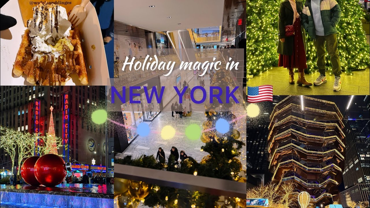 New York in December❄️| Capturing the best holiday moments | winter day in 🇺🇸| Bihari Couple in USA 