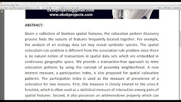 Discovering colocation patterns from spatial data sets a general approach