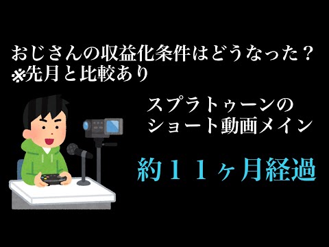 【おじさんがYoutube収益化条件を満たすまで】約１１ヵ月経過編