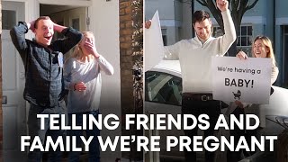 SURPRISING FRIENDS AND FAMILY // Pregnancy announcement COVID style