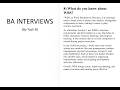 WBS Explained Simply | Business Analyst Interview Questions & Answers {BA INTERVIEW 8}
