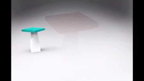 3DsMax , Stool design by Mona Behi