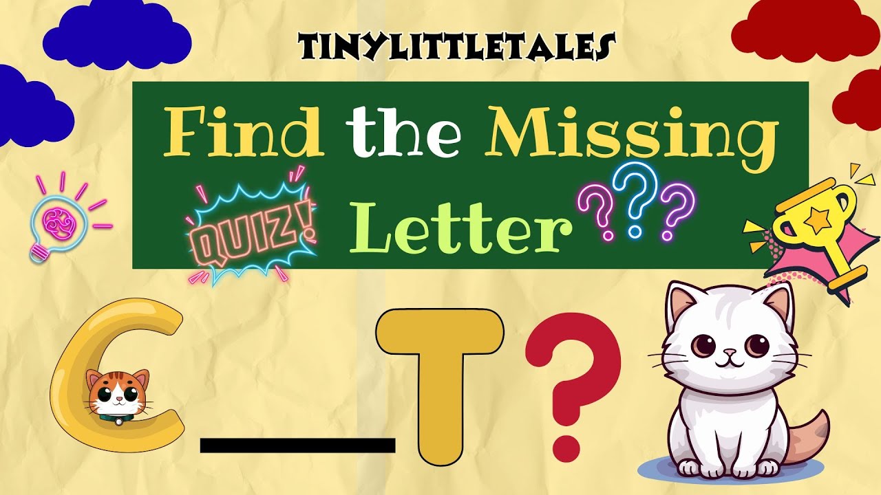 Find the Missing Letter 🧩 | Fun Alphabet Game for Kids | Learn ABC & Words | LKG to 1st Std 