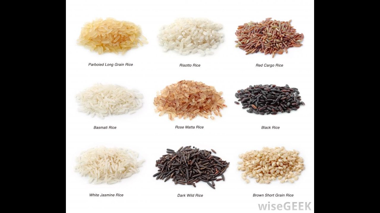 8 Varieties of Rice... With Rich Benefits YouTube