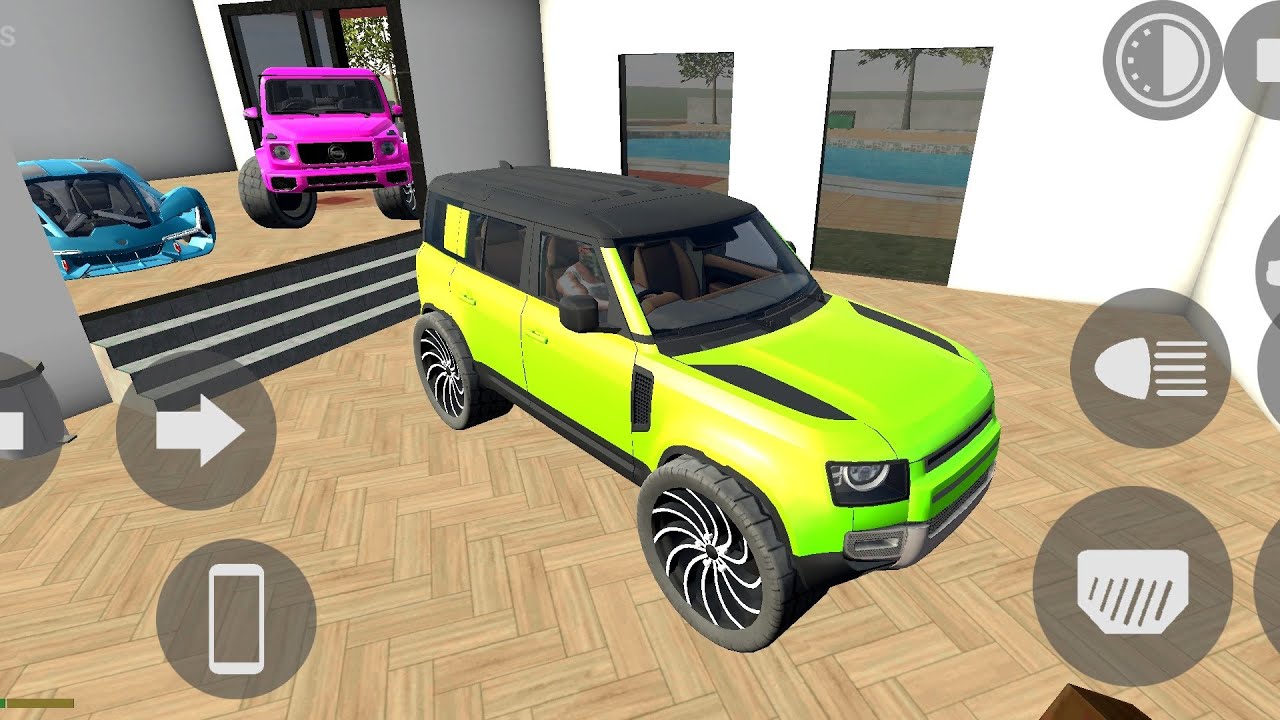 Indian bike driving 3d game me franklin ne apni defender ko Modifie kar diya hai game games 