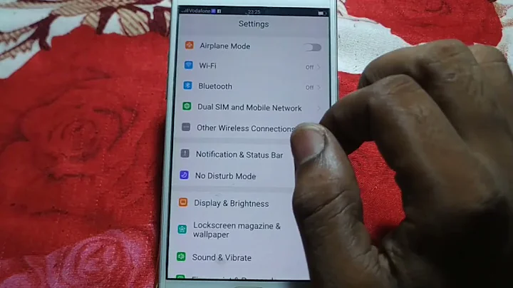 how to battery persentage show on oppo F5 youth