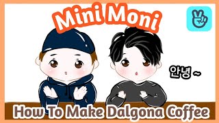 Jimin & RM BTS Make Dalgona Coffee VLive ❤ [Speed Paint | Medibang Paint Android] screenshot 2