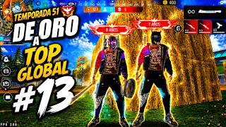 ASI HACEN RACHA DE BOOYAHS DOS VETERANOS EN FREE FIRE 😨 | DE ORO A TOP GLOBAL #12🔥 | FREE FIRE ☠️