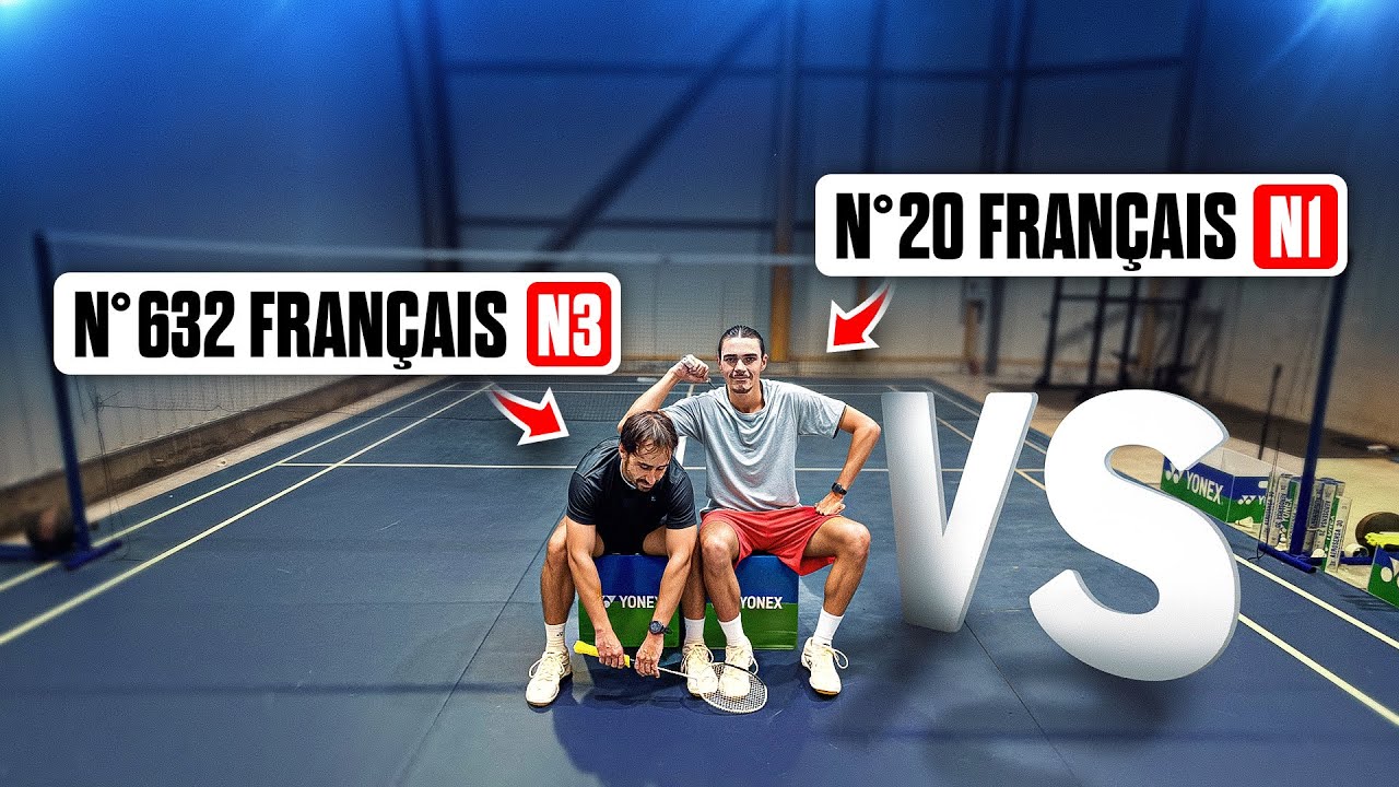 Mon niveau de 632 Français VS le numéro 20 au Badminton ! (possible de gagner ?)