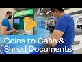 🤑👍First time using Coinstar machine | Your richer than you think aha moment 🙌🏼 | Shredding documents