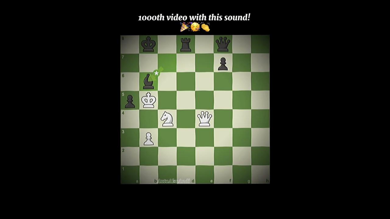 The 1000th video with this sound 🥳🎉. Thanks #mikhailtal for inspiring this!