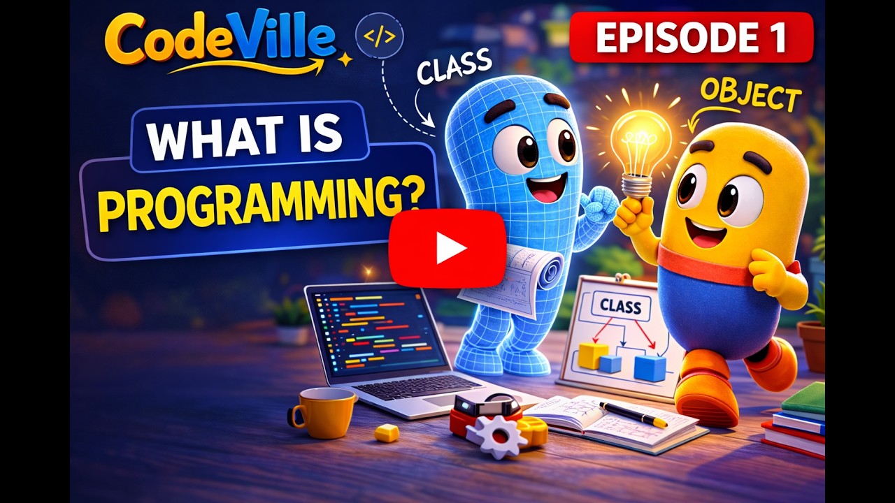 What Is Programming? Explained Through a Cartoon Story | CodeVille Ep ...