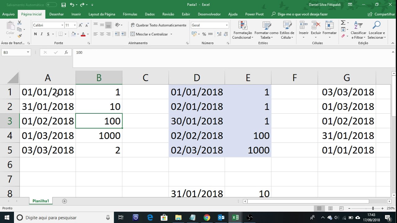 PROCV com verdadeiro em caso de datas