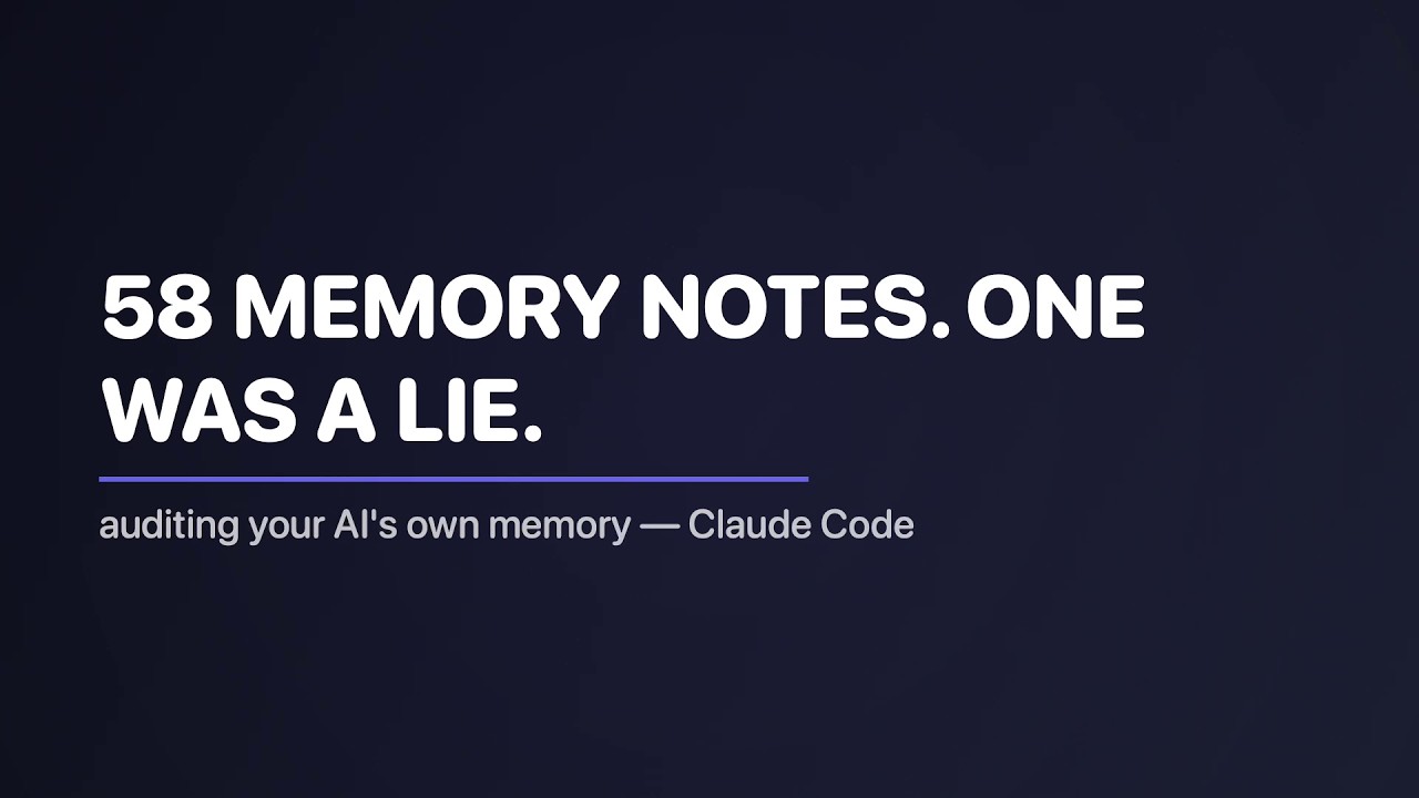 Claude Code's Memory Was Lying to Me (How AI Memory Rots)