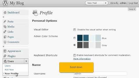 How to edit your profile in WordPress