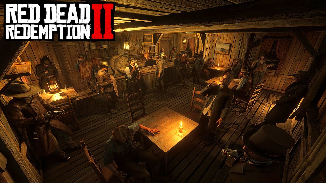 Salloon Rdr2 Cozy Saloon In Valentine Raining Outside - Red Dead Redemption 2 - YouTube