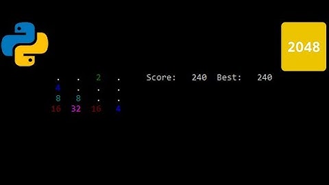 2048 GAME IN PYTHON WITH SOURCE CODE