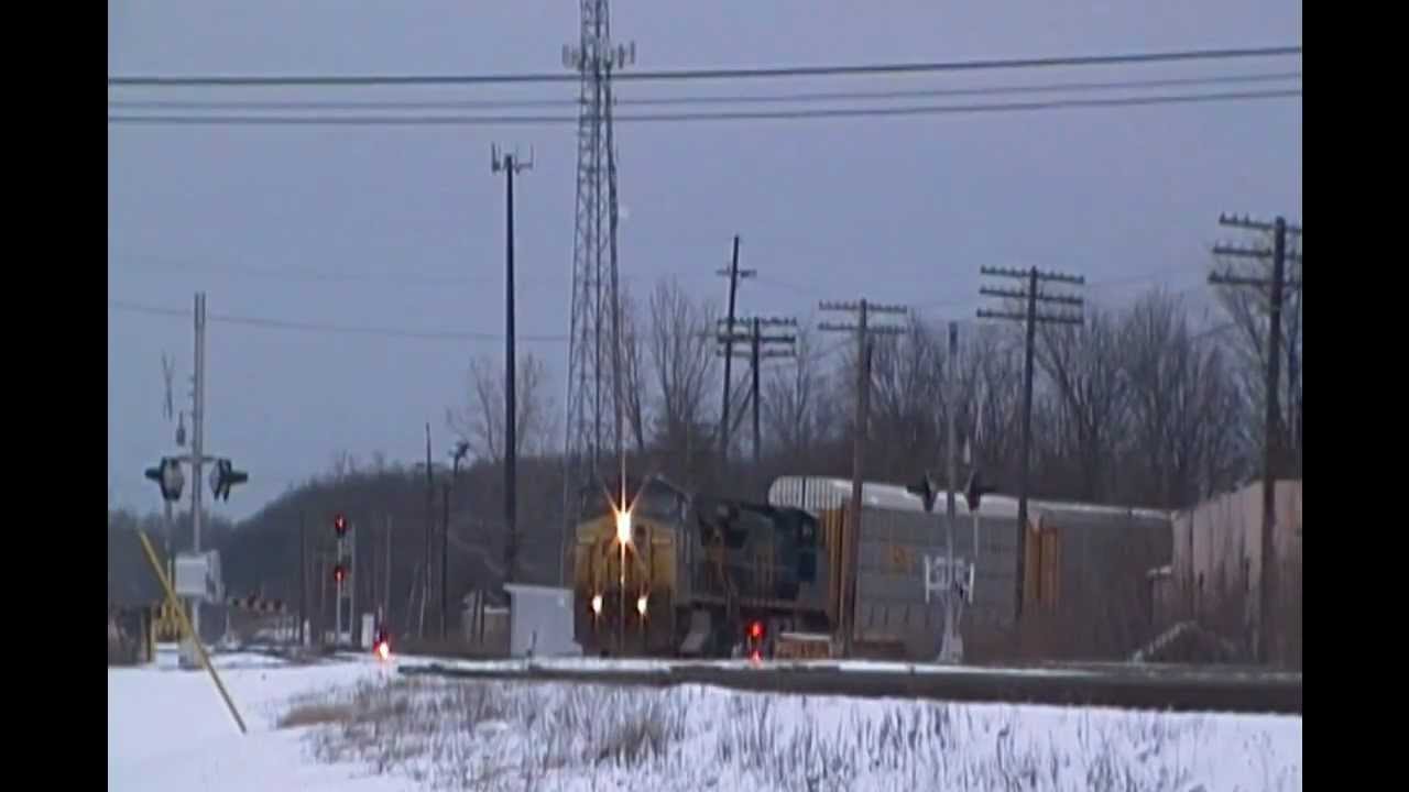 CSX Q231 @ Plymouth, MI - 2/23/2013 - YouTube