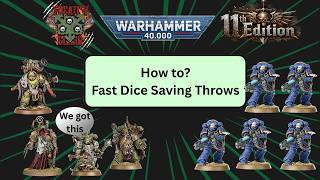 11th Edition - How to perform fast dice saving throws