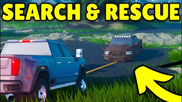 Search & Rescue SAVES a Truck Stuck in Mud in APM | Roblox American Plains Mudding