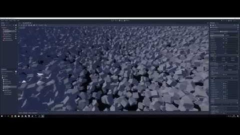Godot engine asteroid field test