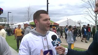 'Bring everyone together!'; NFL fans of all teams compete in Draft festivities