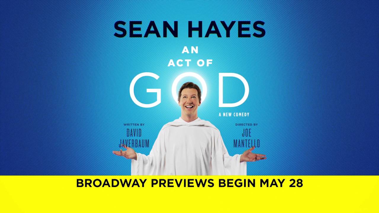 Sean Hayes stars in Broadway's 1 Comedy, AN ACT OF GOD. Get your